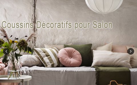 Coussins Décoratifs pour Salon sur un sofa