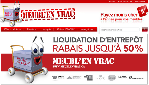 Meubles en Vrac - Mobilier de qualité à prix imbattables